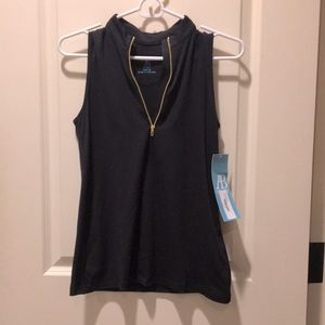 NWT AB Sport By Allie Burke 1/4 zip Golf/Tennis/Pickleball Top Sleeveless XS